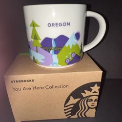 Starbucks Are You Here Collection Oregon YAH Coffee City Mug 14oz New