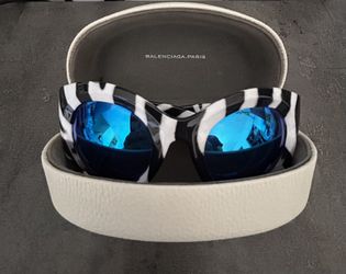 Balenciaga Zebra Print Sunglasses