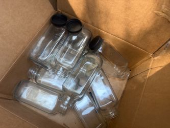 Glass reusable jars with lids