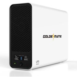 GOLDENMATE 1000VA/600W Lithium UPS Battery Backup and Surge Protector