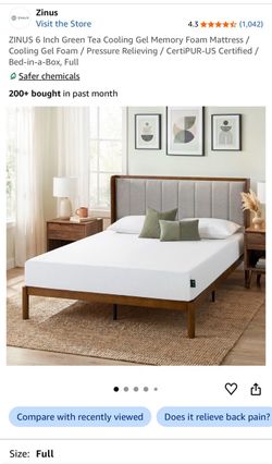 LIKE NEW Full Size Gel Foam Mattress