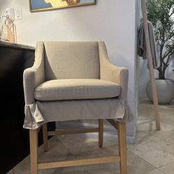 3 slipcover stools 