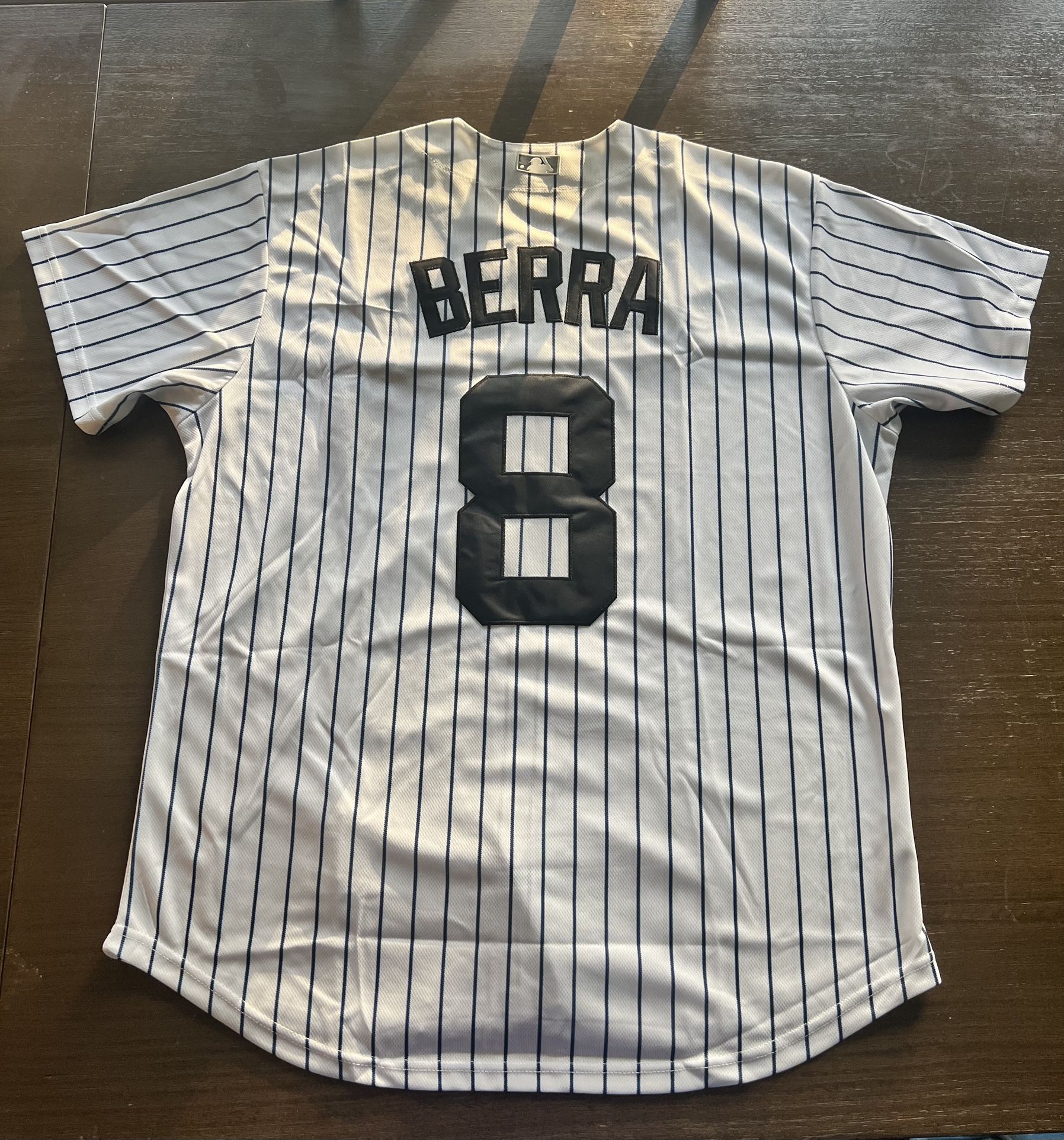 Yogi Berra New York Yankees Baseball New Adult Large Fast Ship MLB Jersey L HOF