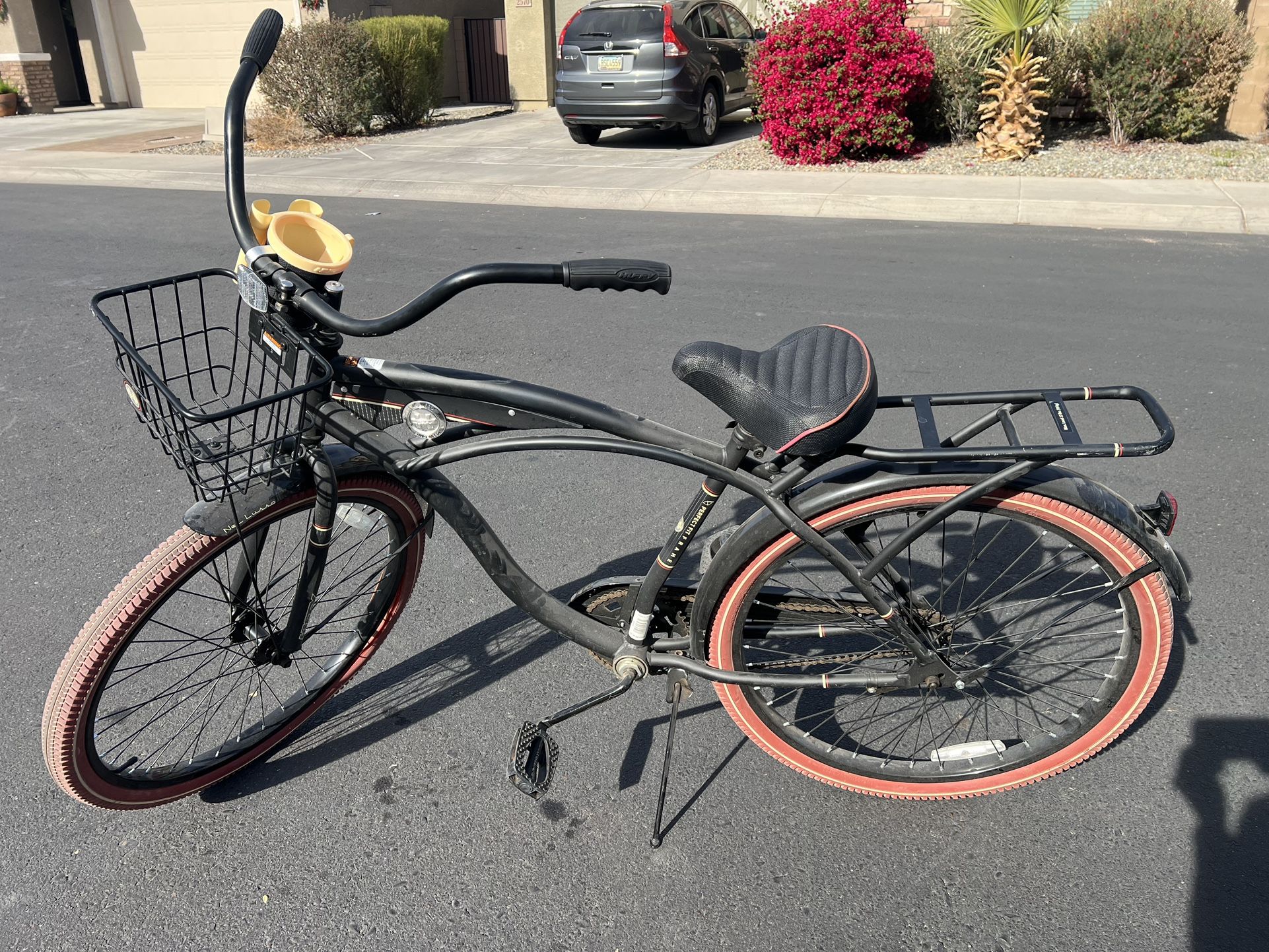 Huffy 26 Nel Lusso Single Speed Comfort Cruiser Bike