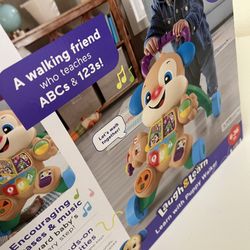 Fisher-Price Baby Toy Laugh & Learn Smart Stages Sis Walker with Educational Music Lights & Activities for Infants Ages 6+ Months