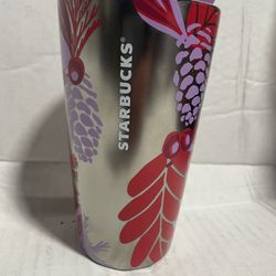 Starbucks Christmas Tumbler Metal Coffee Cup 2021 Collectors Edition NEW