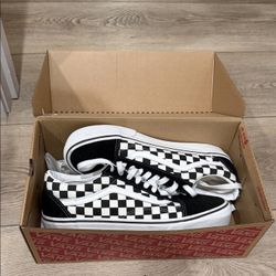 Vans Classic Black and White Checkered Shoes