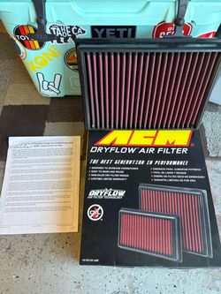 AEM 28-20438 Dryflow drop-in air intake filter Oil-free for 5th gen Toyota 4runner, Lexus GX FJ Land Cruiser (not K&N)