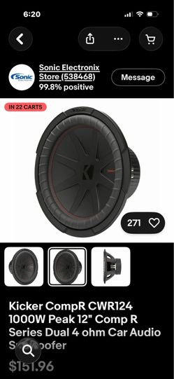 Kicker type r 12 inch woofer