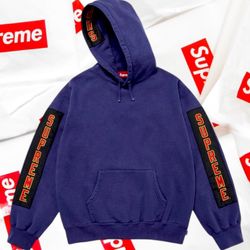 Supreme Woven Patches Hooded Sweatshirt XL