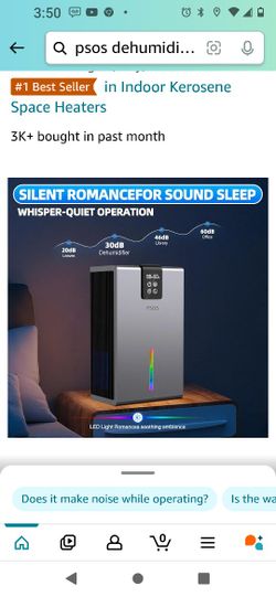NEW PSOS Dehumidifier 