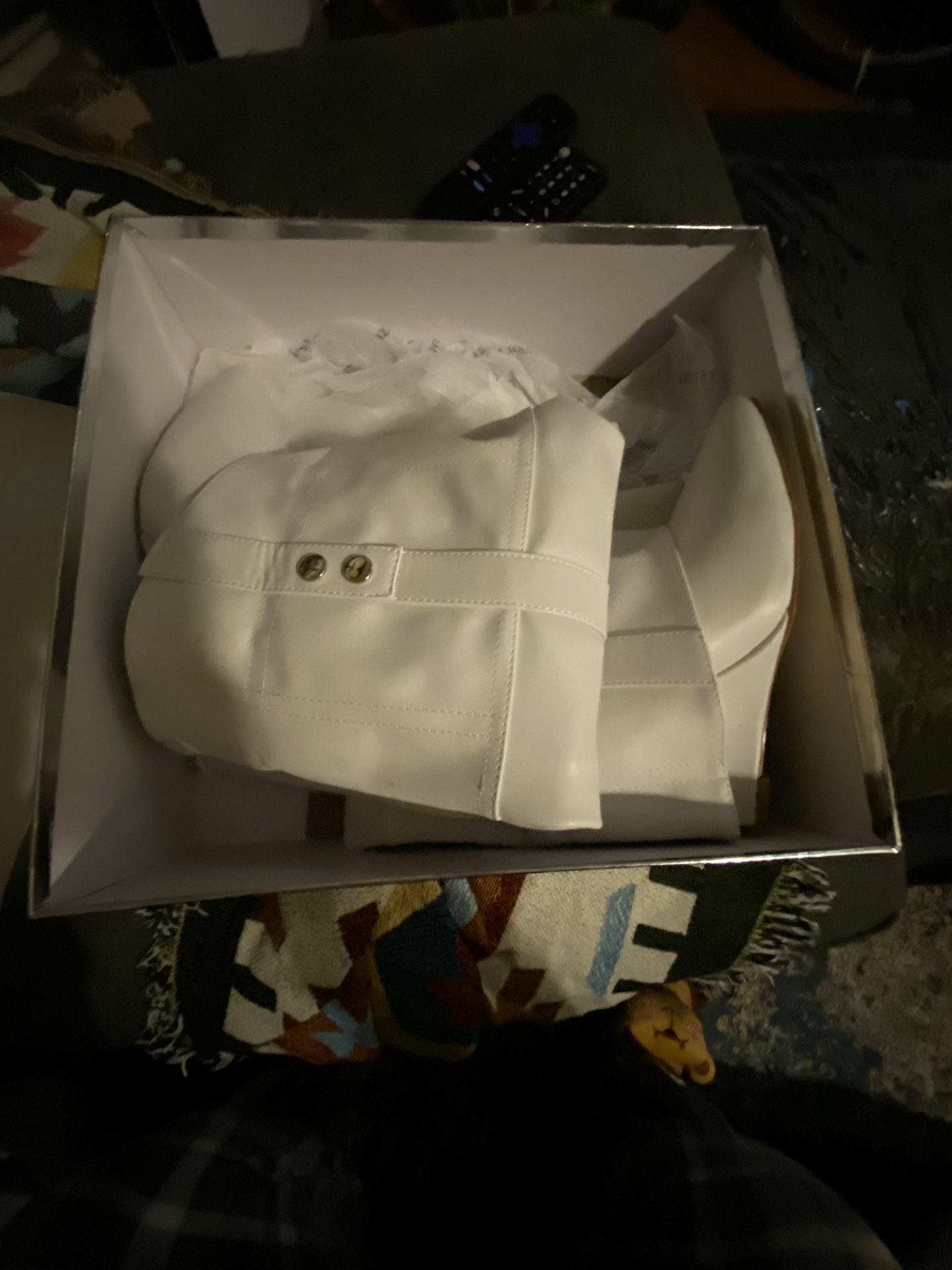 Azalea Wang white heel boots