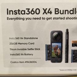 Insta360 X4 - 8K 360° Action Camera Adventure Bundle - BNIB