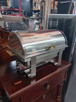 Winco Dallas 8QT chafer w/ roll-top C-5080