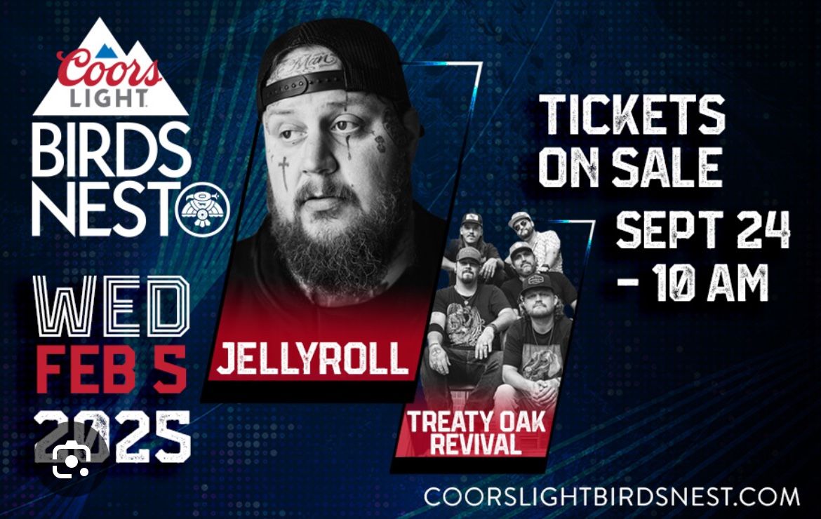 JELLY ROLL WEDNESDAY BIRDS NEST TICKETS