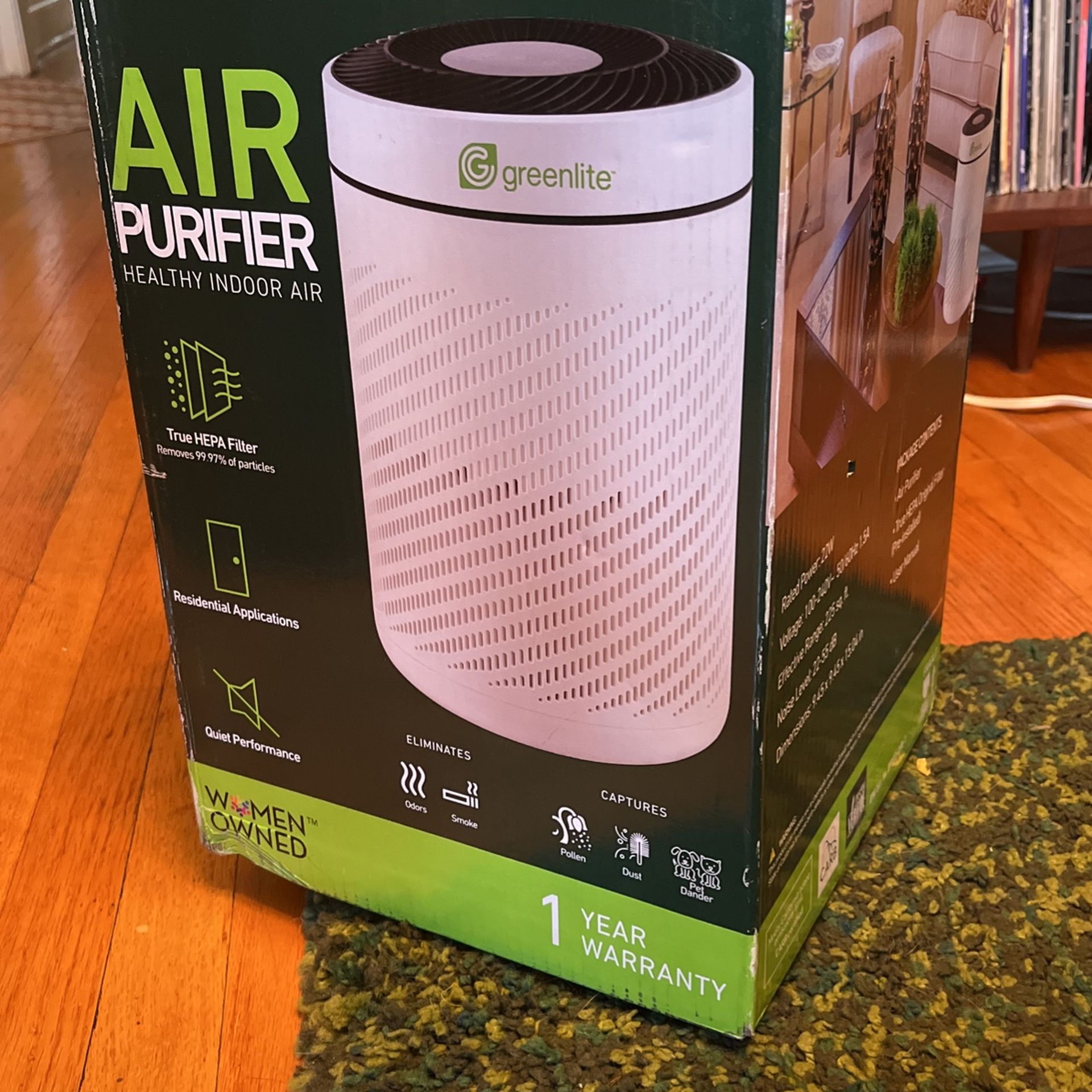 Greenlite Air Purifier Filter Brand New In Box Hepa Filter Included