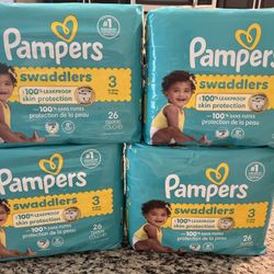 Pampers Swaddlers Size 3 For $9 Per Pack 