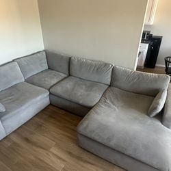 4-Piece Modular Sectional with Chaise