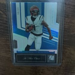 Jamarr Chase Die Cut /99 Bengals LSU Numbered 