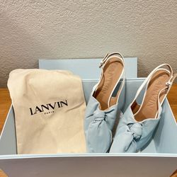 Lanvin Sling Back Kitten Heels