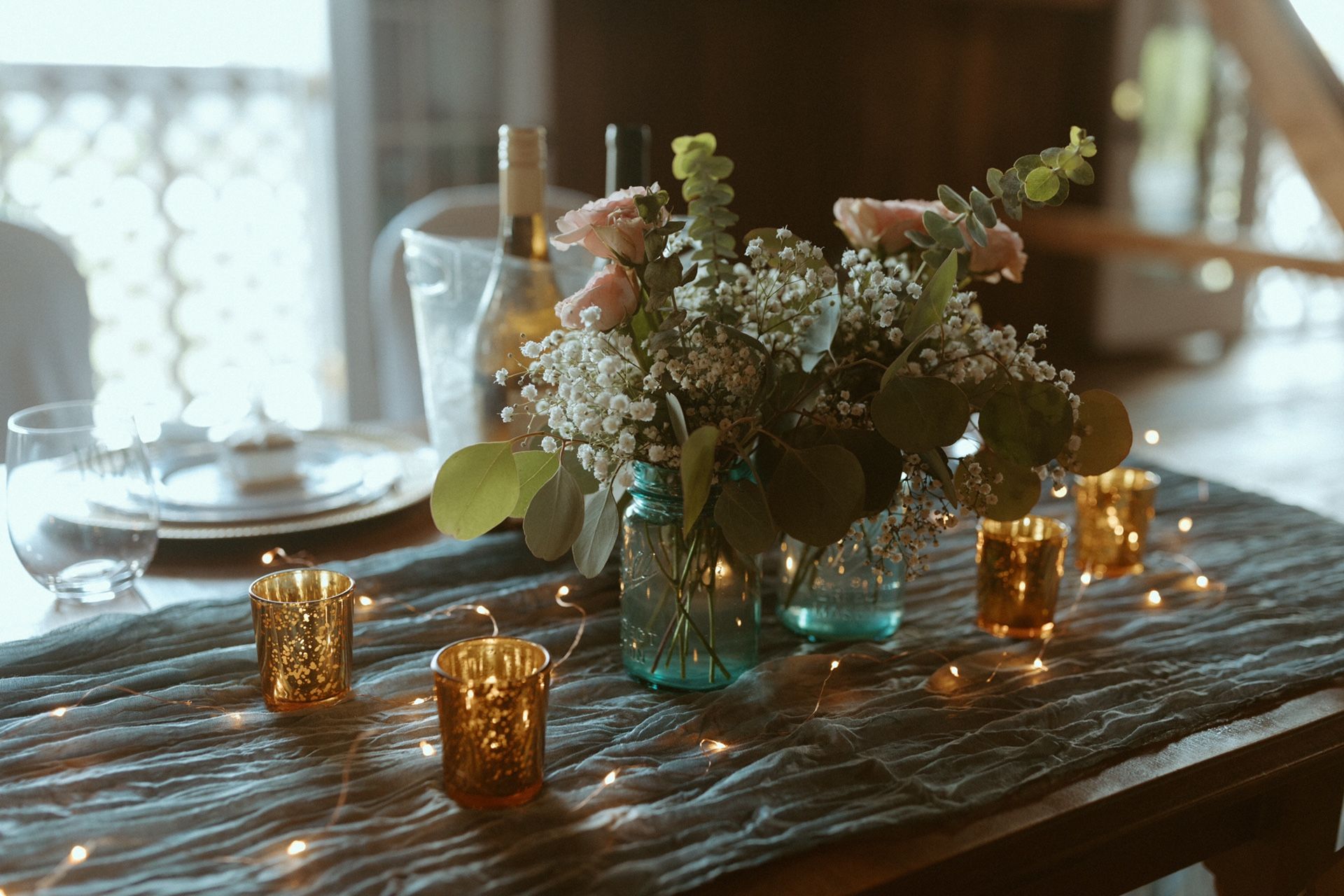 72 Gold Mercury Glass Votives