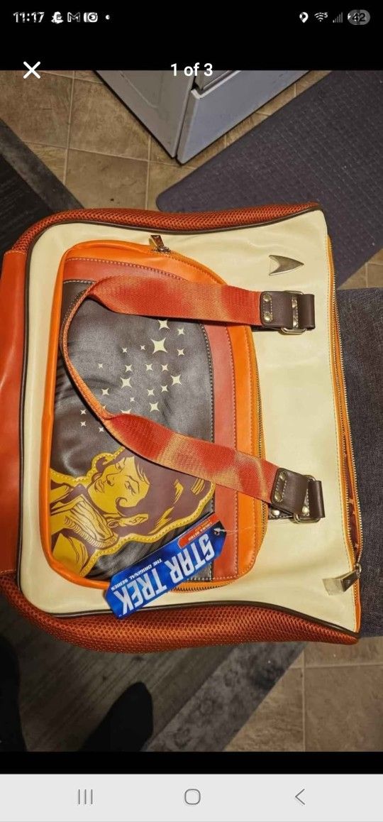 Retro star trek messenger bag