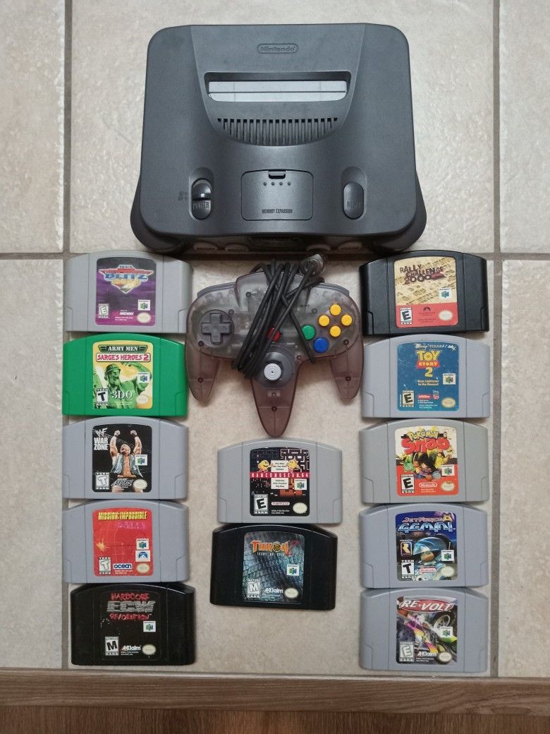 Nintendo 64 With 12 Great Games