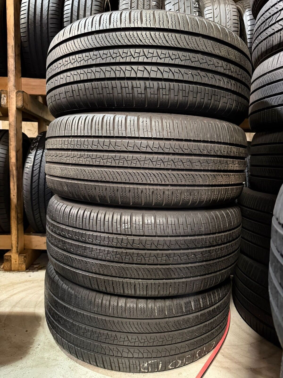 V619 245 50 19 105H Pirelli Pzero 4 Used Tires 80% Life