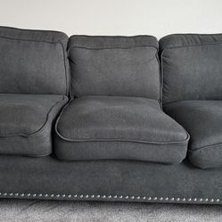 3 seater round arm sofa (move out sale)