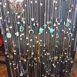 Entire Board Of Pendants And Chain Necklaces