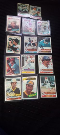 14 Vintage Baseball Cards,  Good Condition 