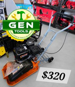 YARDMAX 2500 lb Plate Compactor – 6.5 HP / 196cc Gas Engine –