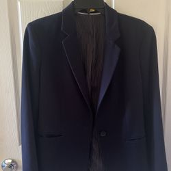 Dark Blue Suit, Jacket, Or Blazer