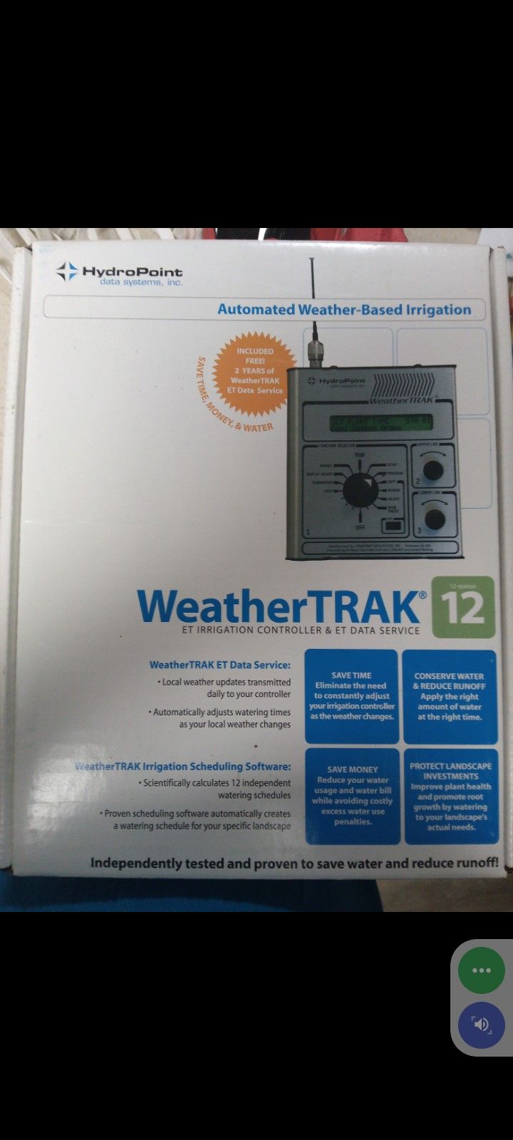 Irrigation Satellite Timer ( Waters Based On Satellite Limiting Water Waist