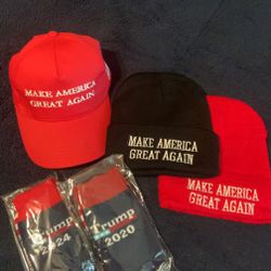 2-MAGA Hats and 2-pairs of Socks