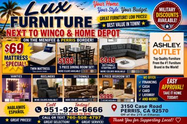 Black fabric plush sectional 4th weekend sale $490. Last chance to save with free ottoman
