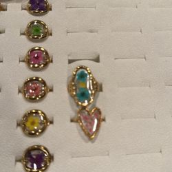 Dried Flower In Resin Rings 