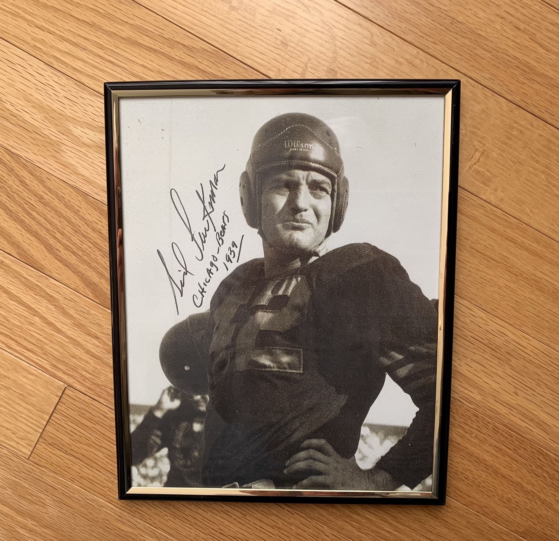 Did Luckman Chicago Bears Pro Football HOF Signed Autographed 8x10 Reprint
