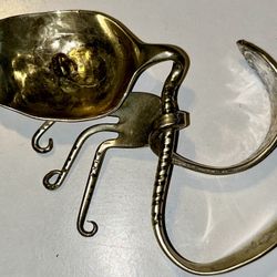 Up Cycled Vintage Silverware Candle Holder Handmade Unique Molded Into Magical Piece Of  Folk Art Fork Spoon 