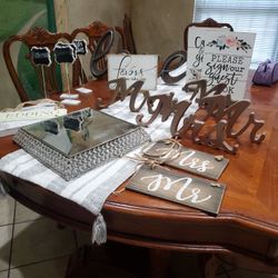 Wedding Signs Together Only Cake Stand 