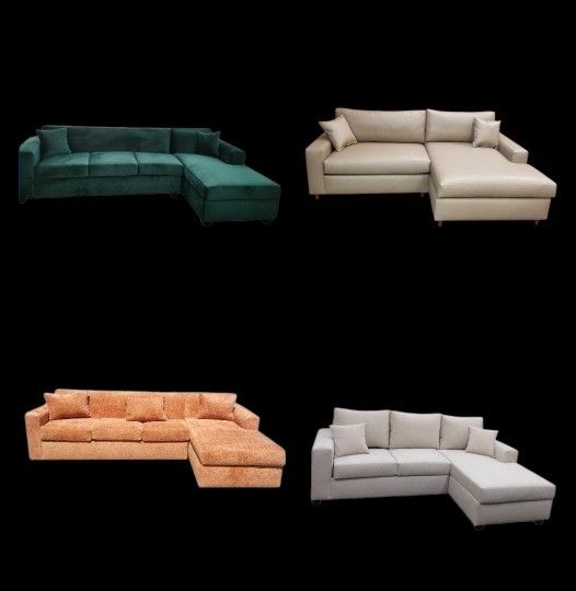 BRAND NEW SECTIONAL CHAISE SOFA LOUNGE COUCHES