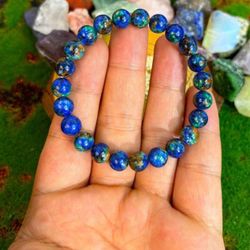 Handmade Phoenix-Shaped Agate Beaded Bracelet - Natural Stone, Random Color,