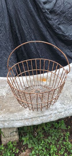 Large Vintage Egg Basket