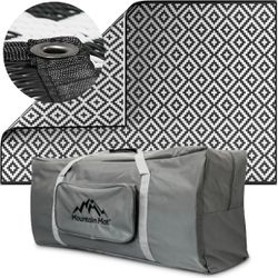 Mountain Mat 8x20 Black & Gray RV Mat with Carry Bag#2378ZR6