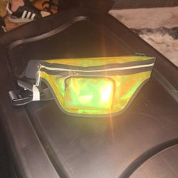 Lancôme Fanny Pack Belt Bag Yellow Holographic New Without Tags