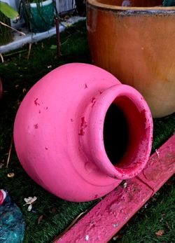 Tilted Large garden pot