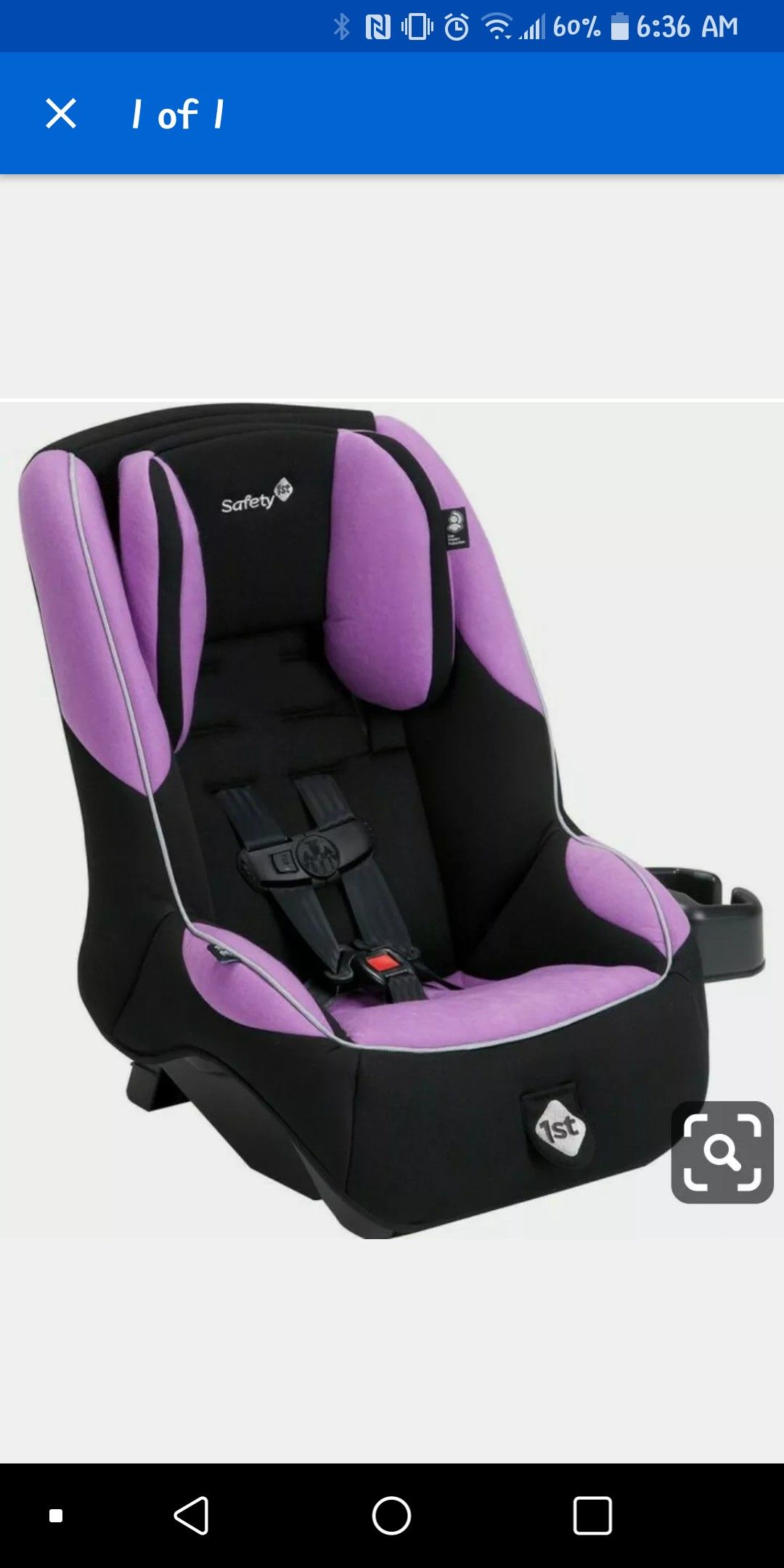 Safety 1st Guide 65 Convertible Car Seat, purple