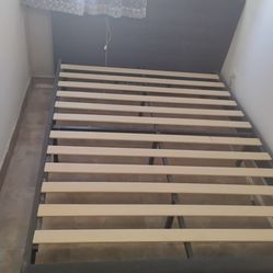 Queen size frame with headboard and Mattress