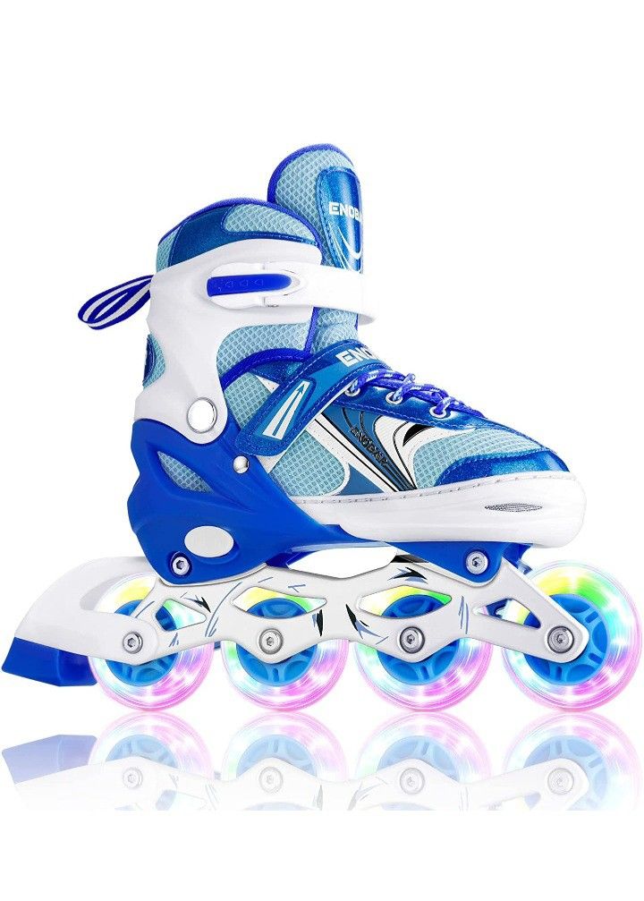 Enobar Children's Inline Skates for Kids Adjustable Inline Skates with Light ...