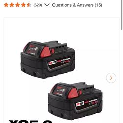 M18 XC5.0 brand new batteries